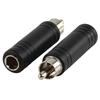 ADATTATORE JACK VALUELINE AC-026 RCA MASCHIO-JACK FEMMINA 6,3 mm MONO